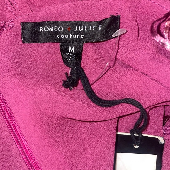 Romeo & Juliet Festival Fucshia Ruffle High Low Dress‎ Size Medium NWT - Picture 5 of 8
